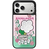 CASETiFY Mirror iPhone 17 Pro Max Case [Reflective/Compatible with Magsafe / 4.9 ft. 1X Military Grade Drop Protection] - Joy and Prosperity - Silver On Black