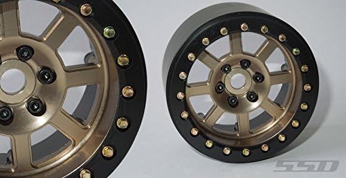 SSD 2.2" Wide Assassin Beadlock Wheels (Bronze) SSD00185 SLW Hubs CNC Alloy GOLD