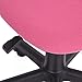 Homy Casa Office Chair Adjustable Design Kids Computer Seat Desk Task Chair Swivel Armless Children Study Chair Turquoise