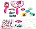 Granny's (C) Dreamworks 13 pc Trolls Hair Accessory Kit barrettes, snap clips,mirror,brush-New!