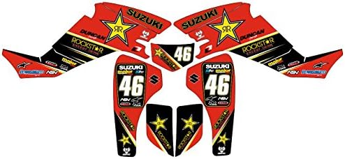 SUZUKI LTZ 400 RED BLACKK NEW Decal Sticker Kit in MX Vinyl (Non OEM)