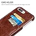 iPhone 8 Plus Case, iPhone 7 Plus Case, Benuo[Card Slot Vintage Series] Premium Genuine Leather Card Case,3 Card Slots, Ultra Slim, Soft Leather Cover for iPhone 8 Plus/7 Plus 5.5 inch (Stylish Brown)