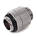 Bitspower Bitz Power G1/ 4 in. Shining Rotary G1/ 4In. Extender Silver BP-RG