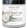 Majestic Pure Coconut Oil Hair Mask, Offers Natural Hair Care Treatment, Hydrating & Restorative Mask Restores Shine…