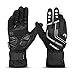 INBIKE Mountain Bike Gloves Cycling Gloves MTB Winter Gloves Silicone Gel Pad Gloves Touch Recognition Full Finger Black X-Large
