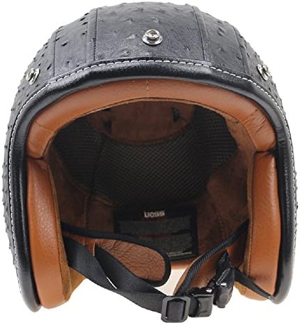 DUEBEL Retro Motorcycle Helmet with Open Face Design (L)