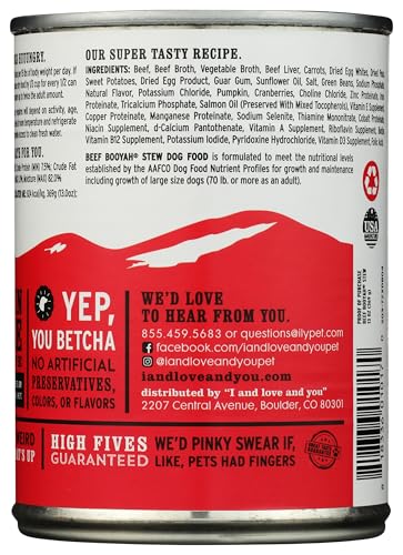I AND LOVE AND YOU NAKED ESSENTIALS WET DOG FOOD – GRAIN FREE AND CANNED, BEEF, 13-OUNCE
