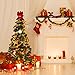 Resinta 6 Pack Red Velvet Christmas Bow for Holiday Christmas Decoration or Home Décor, 10 Inch by 16 Inch (6)