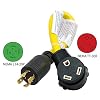 Conntek-RL14828-RV-Generator-Adapter-15-Feet-for-Model-L14-20P-20-Amp-4-Prong-Locking-Plug-to-RV-30-Amp-Female-Connector Conntek-RL14828-RV-Generator-Adapter-15-Feet-for-Model-L14-20P-20-Amp-4-Prong-Locking-Plug-to-RV-30-Amp-Female-Connector