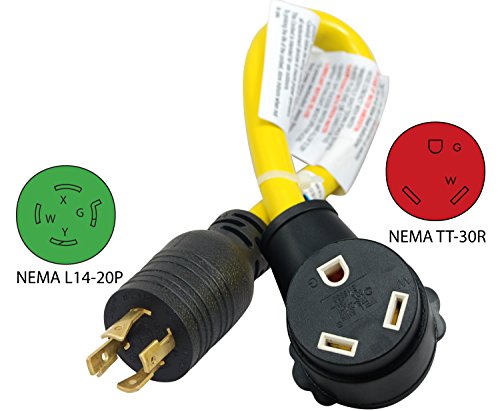 Conntek-RL14828-RV-Generator-Adapter-15-Feet-for-Model-L14-20P-20-Amp-4-Prong-Locking-Plug-to-RV-30-Amp-Female-Connector Conntek-RL14828-RV-Generator-Adapter-15-Feet-for-Model-L14-20P-20-Amp-4-Prong-Locking-Plug-to-RV-30-Amp-Female-Connector