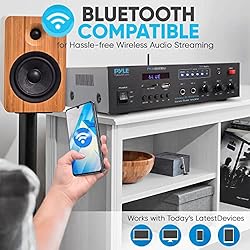 PYLE Wireless Bluetooth Karaoke Amplifier Home Car