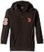 U.S. Polo Assn. Big Boys' Thermal Placket Hoodie, Black, 10/12