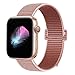 HILIMNY Compatible for Apple Watch Band 42mm, New Nylon Sport Loop, Adjustable Closure Wrist Strap, Replacement Band Compatible for iwatch Series 4 3 2 1(42mm, Rose Pink)