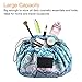 Cosmetic Bag Lazy Makeup Organizer, Fintie Water Resistant Portable Drawstring Large Capacity Travel Toiletry Storage Pouch Case for Women Girls, Emerald Illusions