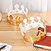 NUOLUX Gold Paper Crown Party Crown Hat Cap for Birthday Celebration Baby Shower Photo Props 12 Pack