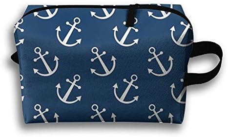 Seaman Ocean Travel Cosmetic Bag For Women Juniorsprinted Makeup Bag Vacation Zipper Pouch