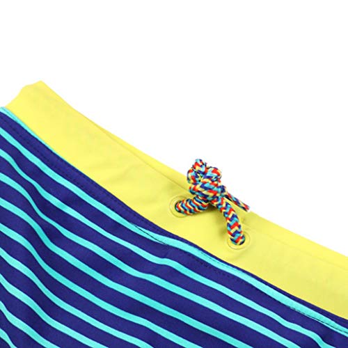 Drindf Baby Clothes Boys Swim Trunks, Striped Stretch Beach Swimsuit 2Y-12Y,Board Shorts Quick Dry Surfing Swimwear Pants,