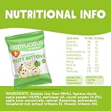 Kiddylicious Apple & Carrot Melty Buttons 4 x 5 Pack 20 Snacks for 9+ Months view 2