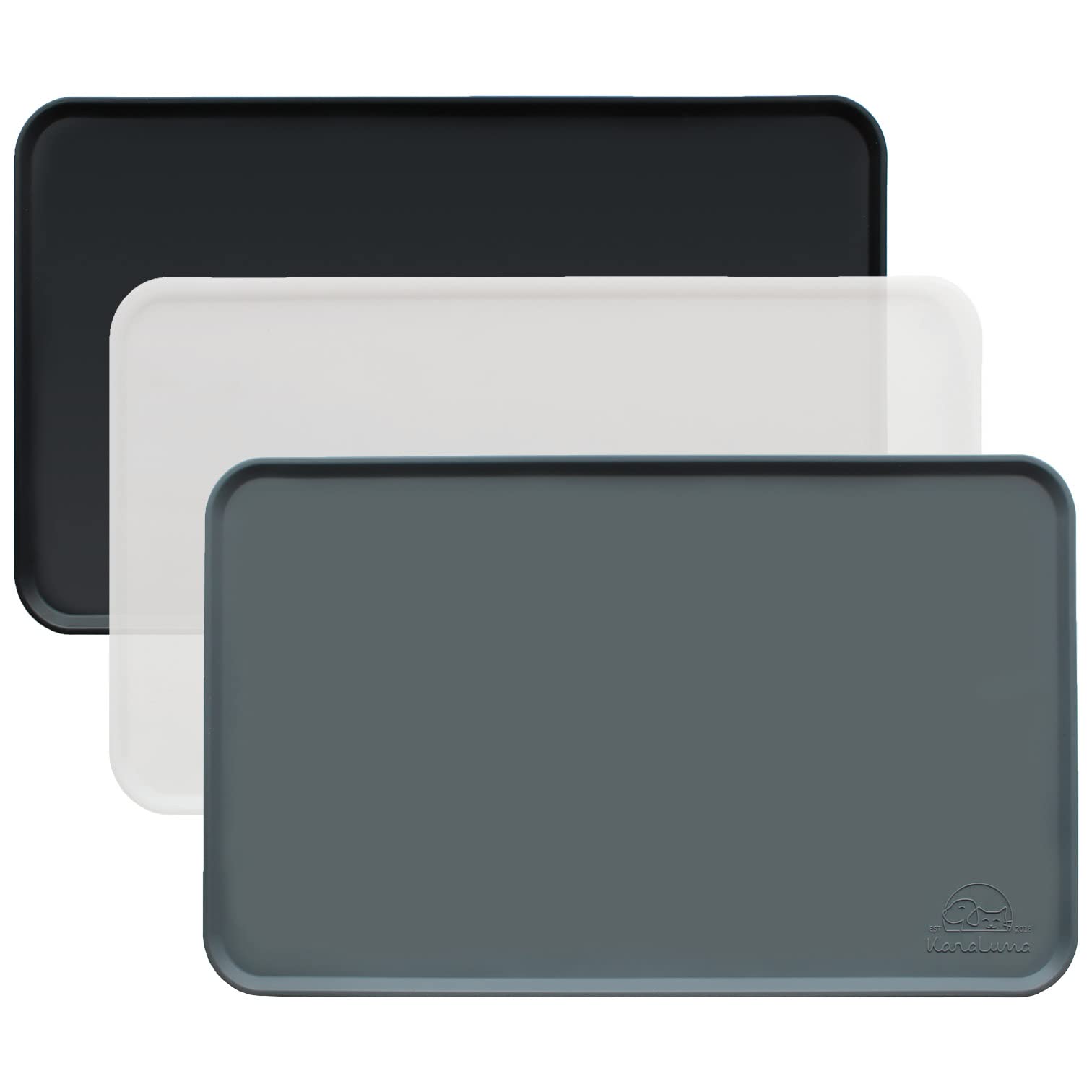 KaraLuna Basic Silicone Bowl Mat (grey, Large)