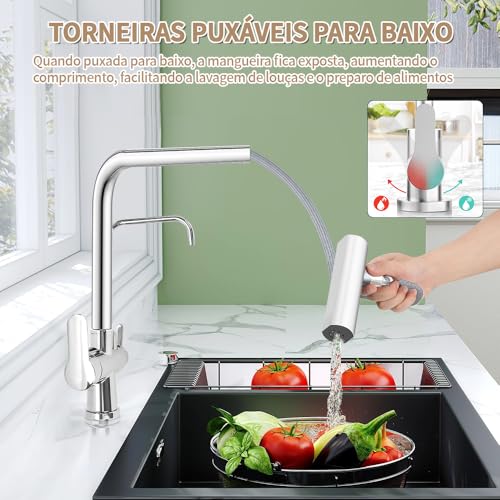 Torneira para Pia de Cozinha, Torneira de Cozinha, Torneira Cozinha Bancada, Torneira Pia Cozinha