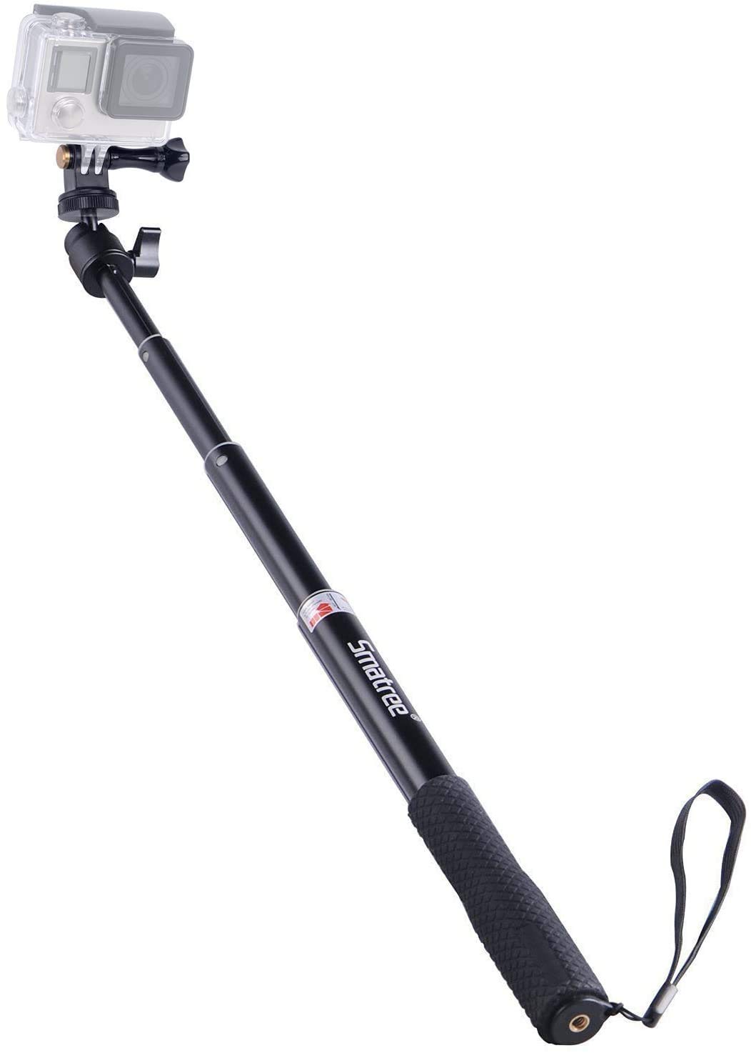 Smatree SmaPole Q1 Extendable Selfie Stick, Monopod for GoPro Fusion, GoPro Hero 2018/8/7/6/5/4/3/2/1/Session and DJI Osmo Action