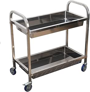 Carrito para Servir Comida Cocina De Metal PortáTil Carritos De La Isla