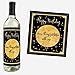 Wine Bottle Labels - Set of 10 - Birthday Wine Labels – Birthday gifts for woman and men - Birthday decorations for women and men - Birthday wine gifts for woman - Idea for wine gift basket