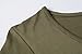 LARACE 3/4 Sleeve Shirts for Women Plus Size Tunic Dressy Top Loose Fit Flare T-Shirt(1X, Army Green)