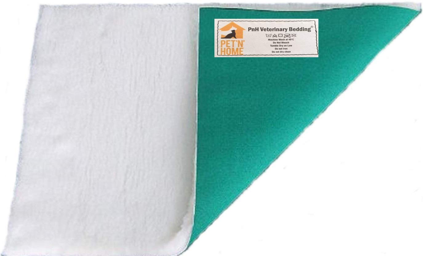 PnH Veterinary Bedding White Traditional Puppy Soft White 50cm x 75cm READY TO USE, SELVAGE EDGE REMOVED.