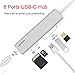 Lenovo USB C Hub, Ultra Slim Aluminum USB C Adapter With 3 USB 3.0 Ports, 4K HDMI, SD/TF Card Reader, Compatible For USB Type C Devices