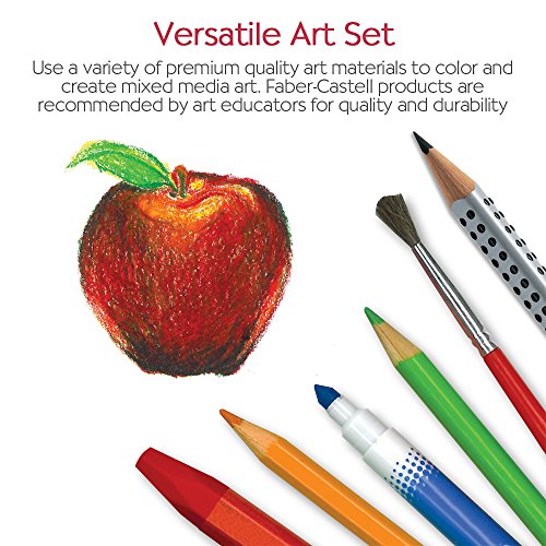 Faber-Castell Young Artist Essentials Gift Set - 64-Piece Premium Quality Art Set for Kids