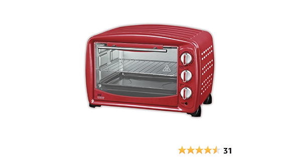MyWave MWHOR-26COL - Horno Eléctrico Multifunción, 1500 W, Capacidad 26 l,  Estilo Retro, Rojo : Amazon.es: Hogar y cocina