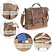 Manificent Laptop Messenger bag for Mens 15.6 Inch Light Brown