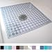 Gorilla Grip Original Patented Bath, Shower, Tub Mat, 21x21, Machine Washable, Antibacterial, BPA, Latex, Phthalate Free, Square Bathroom Mats with Drain Holes, Suction Cups, Clear primary