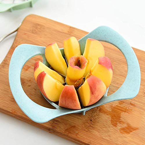 Binmer (TM) Kitchen 8 Pieces Of Apple Slicer Fast Cutter Pear Fruit Divider Tool Comfort Handle Peeler (Pink) - Thumbnail 4
