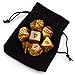Wiz Dice Series II - Polyhedral Dice Set for Tabletop RPG Adventure Games with a Dice Bag - DND Dice Set, Suitable for Dungeons and Dragons, MTG and Dice Games Alike - Mountainheart - 7 ct