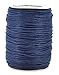 Mandala Crafts 2mm 109 Yards Jewelry Making Beading Crafting Macramé Waxed Cotton Cord Rope (Navy Blue)