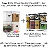 Chef's Path Kitchen Storage Box Set of 4 Extra Large Airtight Food Storage Jars for Sugar Flour Cereal Rice - Measuring…