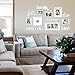 Jerry & Maggie - Photo Frame | Plaque College Frame - White Wall Decoration Combination - Bronze PVC Picture Frame Selfie Gallery Collage with Full Size Hanging Template & Wall Mounting Design