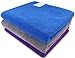 Workout Towels Sports Towel Microfiber Sweat Towels Set, Multi-Purpose Gym Towel, Fast Drying & Super Soft, for Sports, Fitness, Gym, Yoga, Travel, Camping & More 3 Pack(Dark Blue+Grey+Purple)