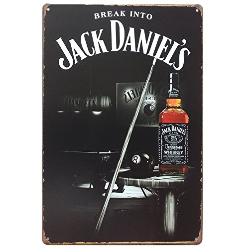 Targa In Metallo Vintage WHISKY – Poster In Latta 15x30 Cm Per Pub, Bar, Decorazione Parete, Stile Retrò - 4