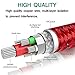 Lightning Cable Durable iPhone Charger Cable Nylon Braide Lightning Charging Cable 3 Pack 6FT Long iPhone Cable USB Lightning Cord Compatible iPhone XS/Max/XR/X/8/8P/7P/6S/iPad/iPod/IOS (Red)