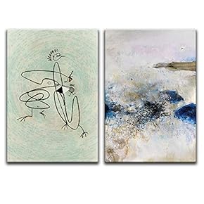 signwin 2 Piece Canvas Wall Art Modern Art...