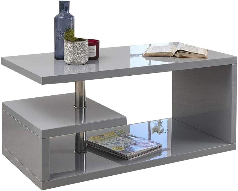 grey led coffee table
