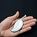 HOMEJU Unique Leaf Shape Mini EDC Folding Knife,Pocket Tactical Knife for Keychain