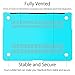UESWILL Smooth Matte Hard Shell Case Cover Compatible with 2010-2017 Release MacBook Air 13 inch (Model A1466 / A1369) + Microfibre Cleaning Cloth, Turquoise
