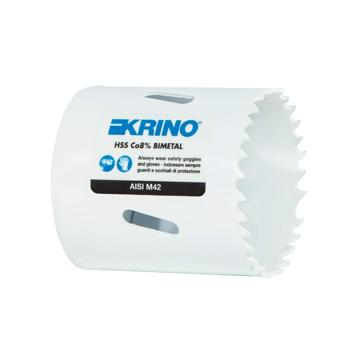 Krino 2109005000 Hole Saw with Variable Toothing, White, 50 mm