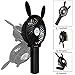 USB Handheld Fan,HandFan Mini Rechargeable Fan Portable Fan Clip Fan Collapsible Desktop Fan Outdoor Fan with Umbrella Hanging&2000mA Rechargeable Battery for Camping Tent Dorm Office and Home(Black)