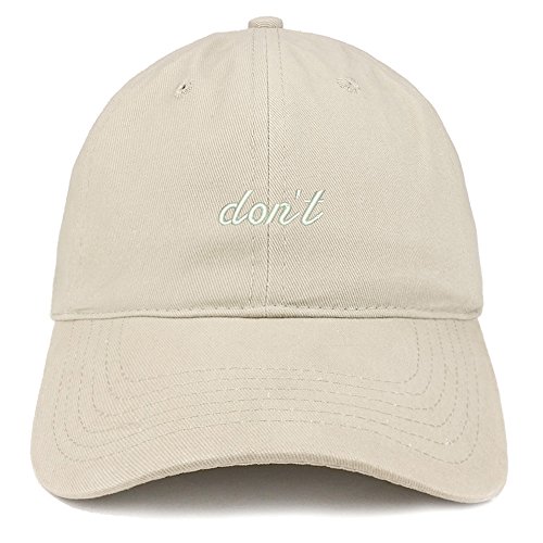 Trendy Apparel Shop Embroidered Brushed Cotton Adjustable Cap Dad Hat - Stone