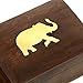 Jewelry Box in Wood Elephant Charm Gift for Women, 4 X 3 X 2 Inches by ShalinIndia